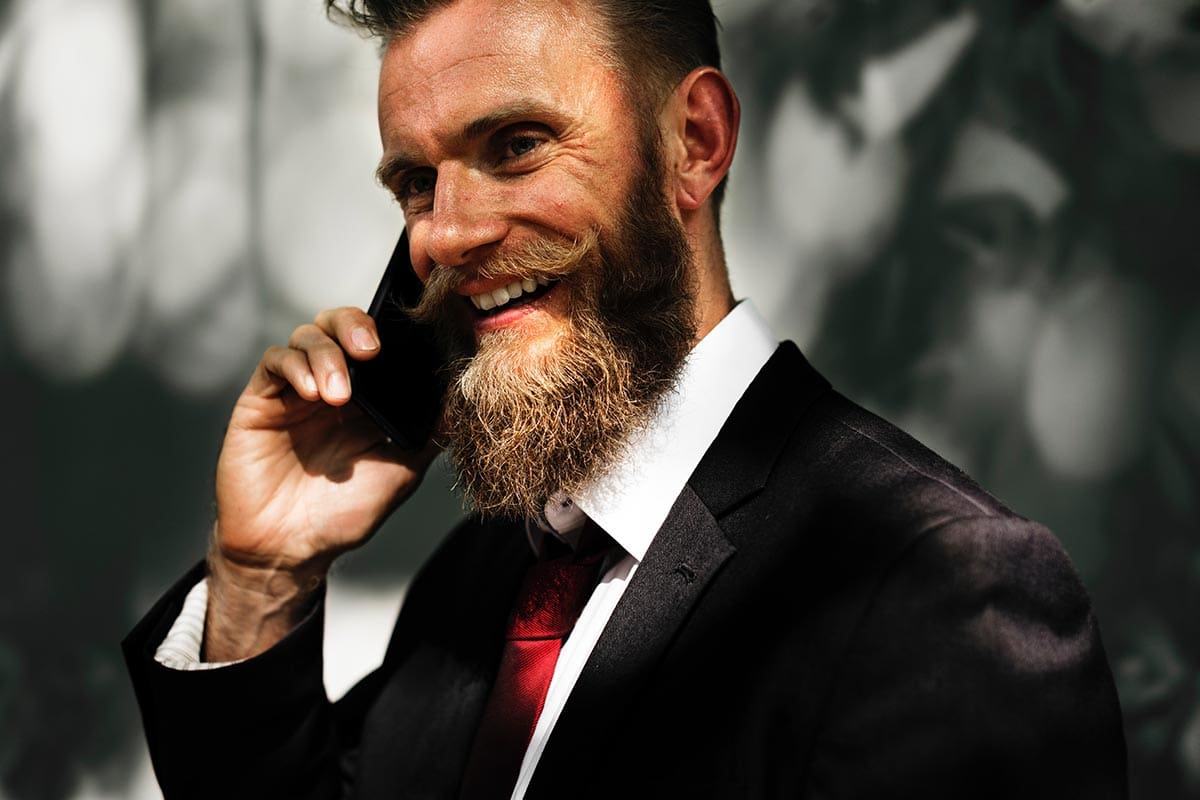 Professional man with beard